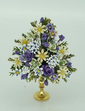 Roses, Daisies, Periwinkles and Buddleia